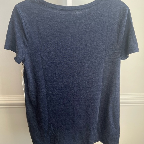 CASLON / Twist Hem V-Neck T-Shirt / SIZE S - Picture 2 of 2